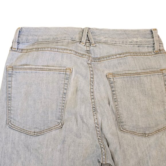 GOOD AMERICAN‎ Good Cuts High Rise Crop  Distressed Denim Jeans size 10 | 30 - Picture 5 of 8